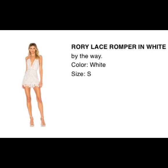 (REVOLVE) By the way. Rory Lace Romper - Picture 3 of 11